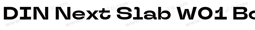 DIN Next Slab W01 Bold字体转换